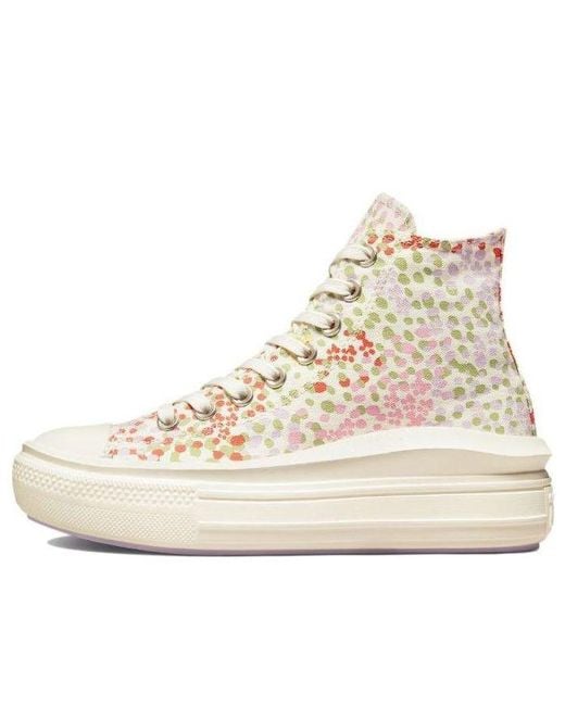 Converse Natural (Wmns) Chuck Taylor All Star Move Platform High 'Floral'
