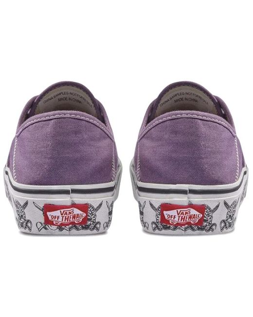 Vans Purple Authentic Sf 'Skulls' for men