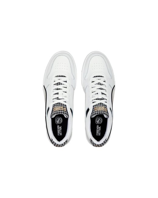 PUMA White (Wmns) Rbd Game Low Houndstooth
