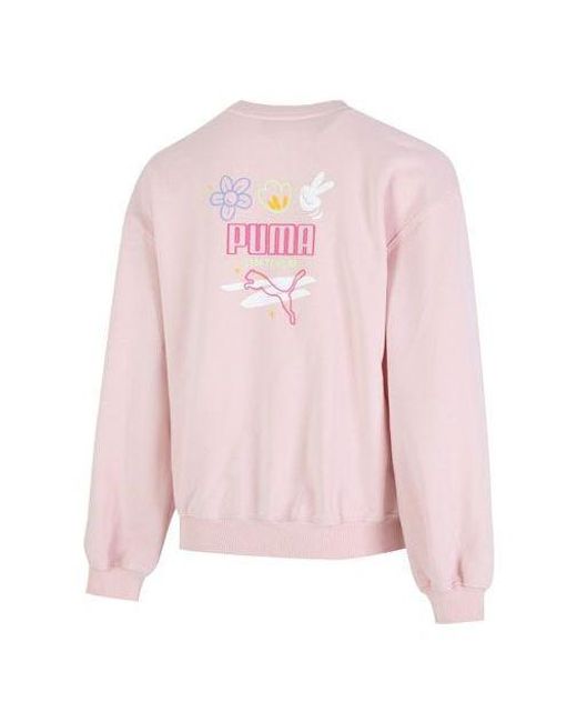 PUMA Pink Graphic Sweatshirt