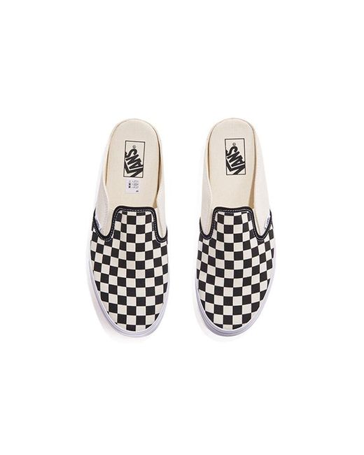 Vans Black Classic Slip-On Mule 'Checkerboard for men