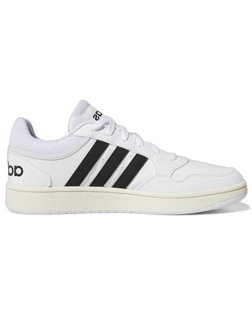 Adidas White Hoops 3.0 Low for men