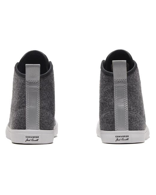 Converse Black (Wmns) Jack Purcell Lp High Top Sneakers