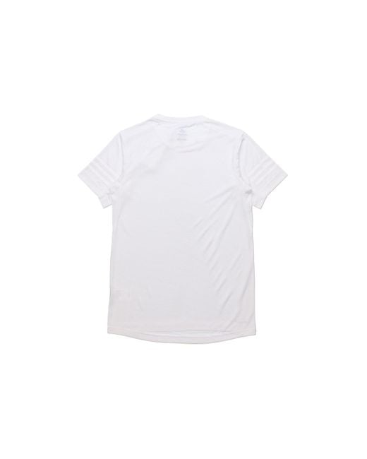 Adidas White Sports Gym Round Neck Short Sleeve for men