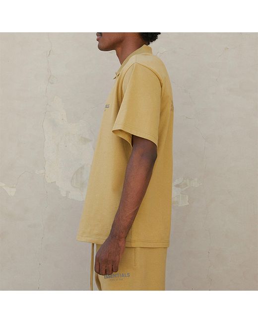 Fear Of God Green Fw21 Logo Polo Shirt' 'Amber' for men
