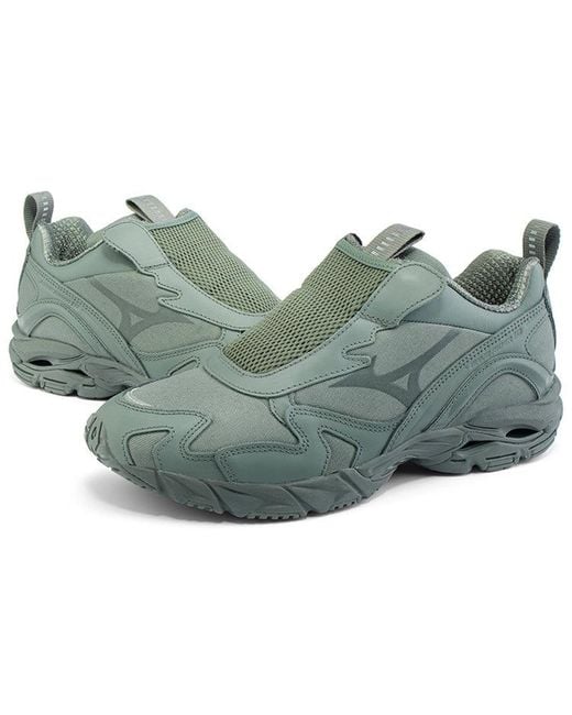 Mizuno Green Beams X Wave Rider Slipon for men