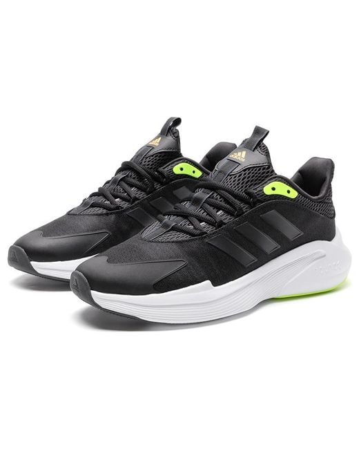 Adidas Black Alphaedge + Lucid Lemon' for men