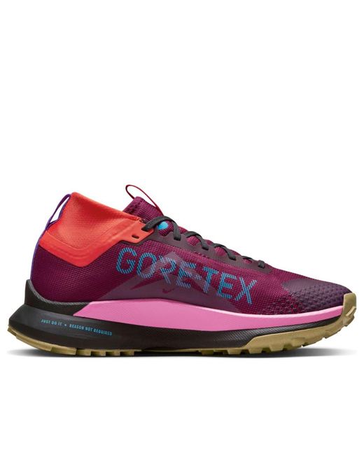 Nike Red React Pegasus Trail 4 Gtx 'Rosewood' for men