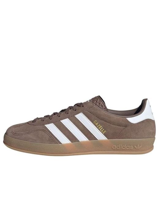 adidas Gazelle Indoor 'Earth Strata Metallic' in Brown for Men | Lyst