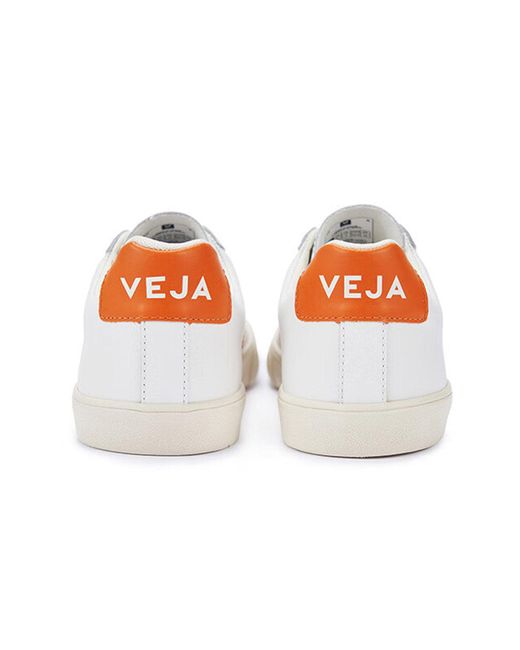 Veja White Esplar Lace-Up Pumpkin'