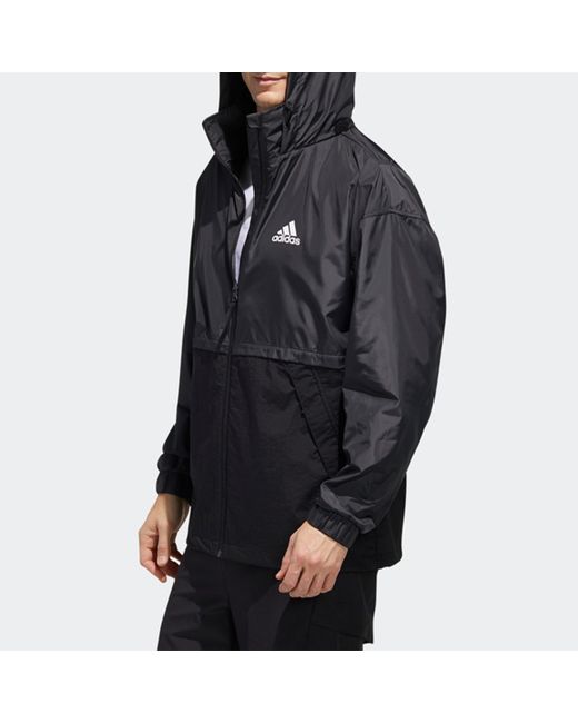 Adidas Blue Outdoor Splicing Causual Sports Jacket for men