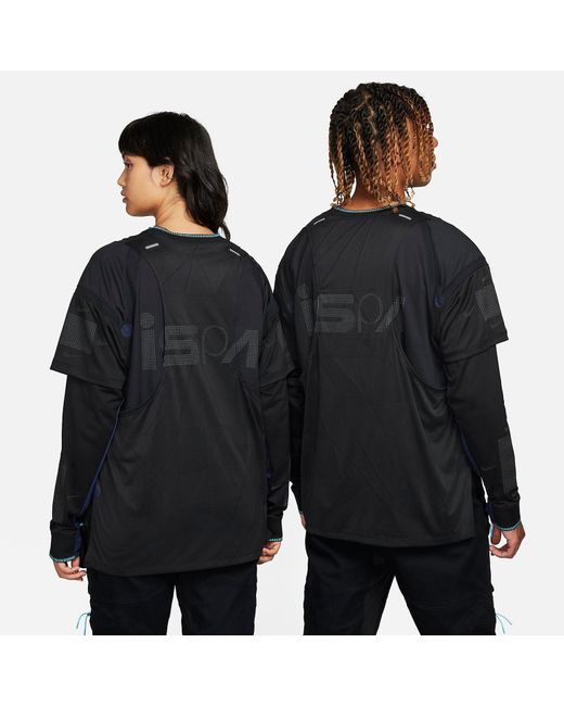 Nike Black Ispa Long Sleeve T-Shirt for men
