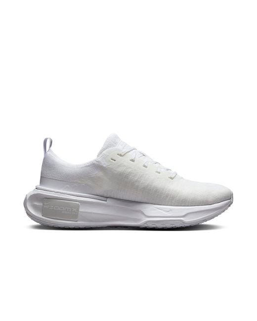 Nike White Invincible 3 Road Running Shoes for men