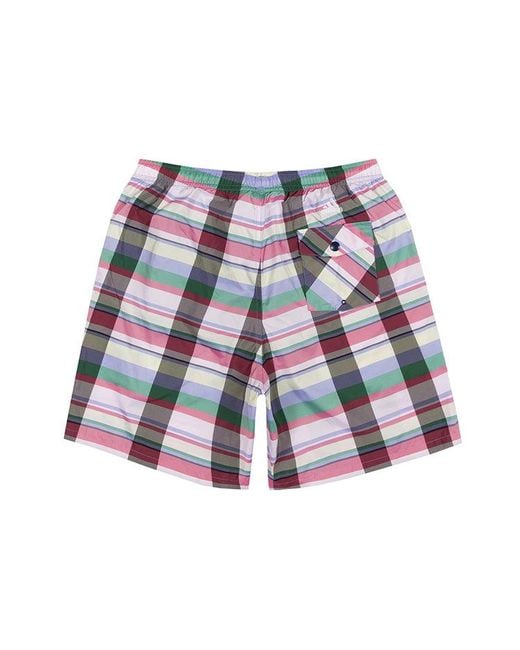 Adidas Red Originals X Noah Water Repellent Shorts Waterproof Plaid for men