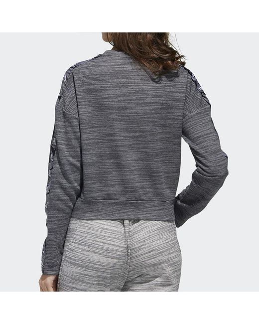 Adidas Gray (Wmns) Short Round Neck Pullover Sports