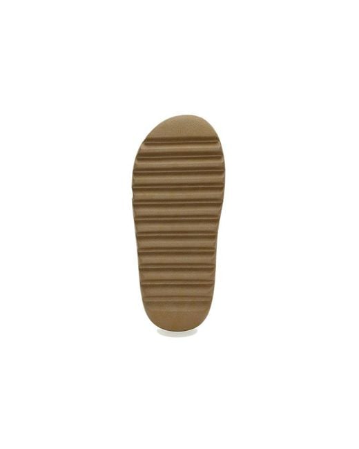 Adidas Brown Yeezy Slide 'Ochre' for men