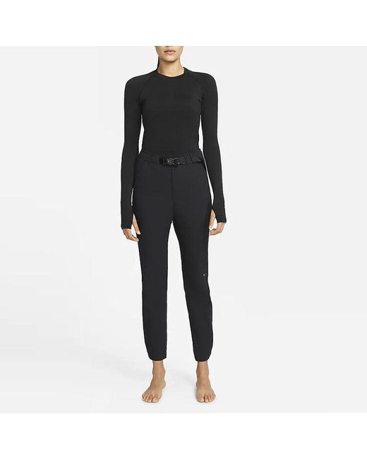 Nike Black X Mmw Crossover Ss22 Elastic Waist Solid Color Casual Long Pants/Trousers Autumn for men