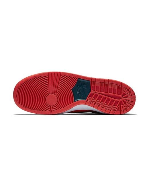Nike Red Zoom Sb Dunk Low Pro 'Reverse Shark' for men