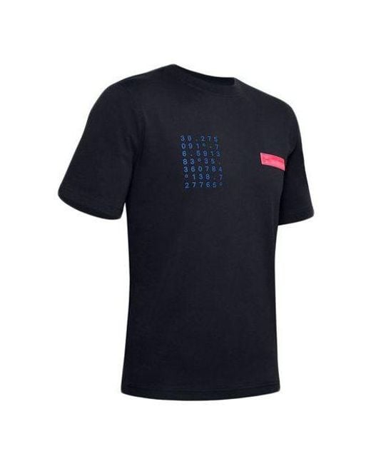Under Armour Blue Summit Graphic Sports Short Sleeve for men