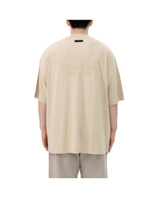 Fear Of God Natural Fw23 V-Neck T-Shirt Heather' for men