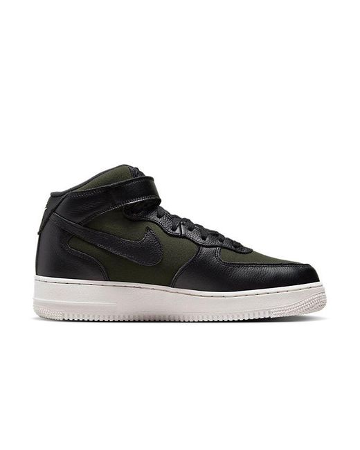 Nike Black Air Force 1 Mid 'Sequoia' for men