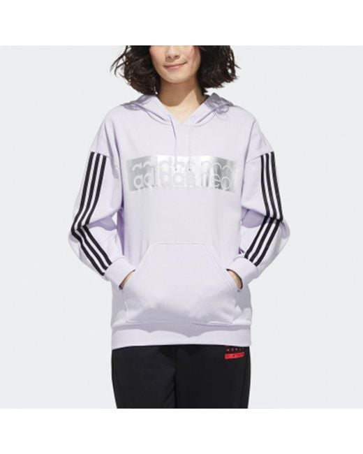 Adidas Purple (Wmns) Neo Casual Sports Pullover