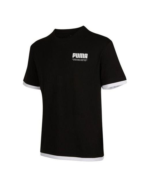 PUMA Black Summer Court T-Shirt for men
