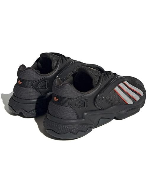 Adidas Black Originals Oztral Shoes 'Core Solar' for men