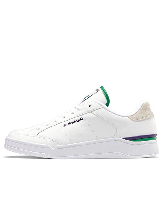 Reebok White Ad Court Skate Shoes for men