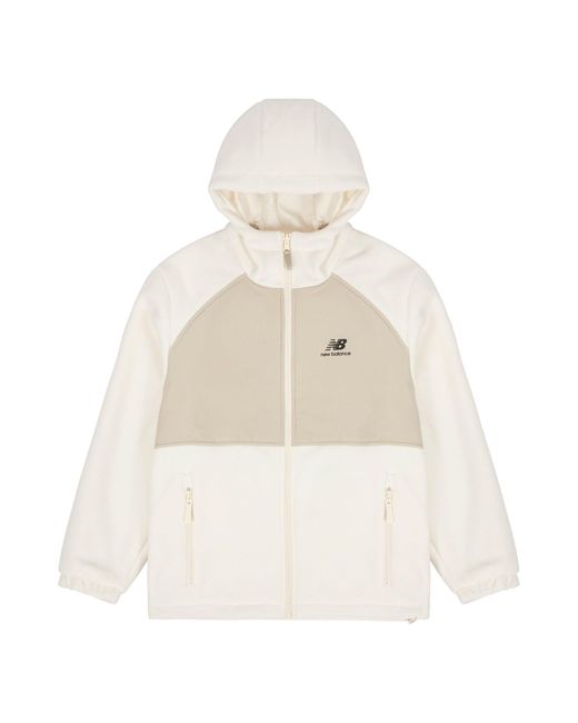 New Balance White Hooded Casual Jacket Couple Style