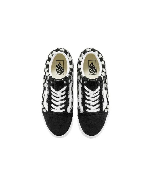 Vans Black Old Skool 'Sherpa Checkerboard for men