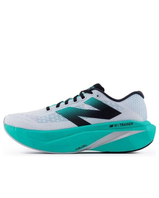 New Balance Blue Fuelcell Supercomp Trainer V3 'Cyber Jade' for men