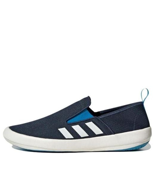 Adidas Blue Terrex Boat Slip-On Shoes for men