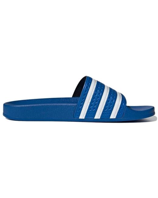 Adidas Blue Adilette Slide 'Glow' for men