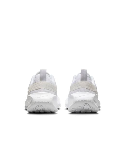 Nike White Reactx Infinity Run 4 'Triple' for men