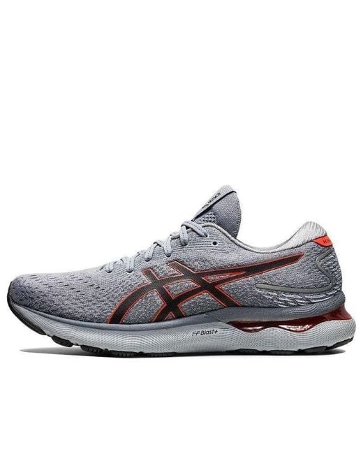 Asics Blue Gel-Nimbus 24 'Sheet Rock Cherry Tomato' for men