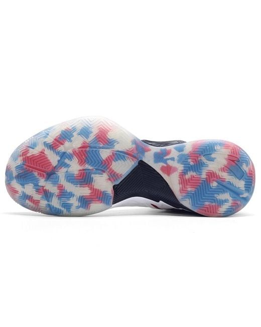 Anta Blue Thompson Kt1 'usa Home' Basketball Shoes White Black And Red for men