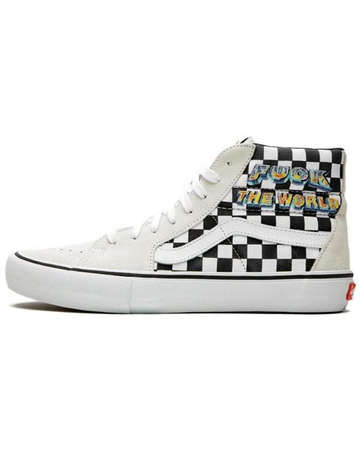 Vans Black Supreme X Sk8-Hi 'Fuck The World for men