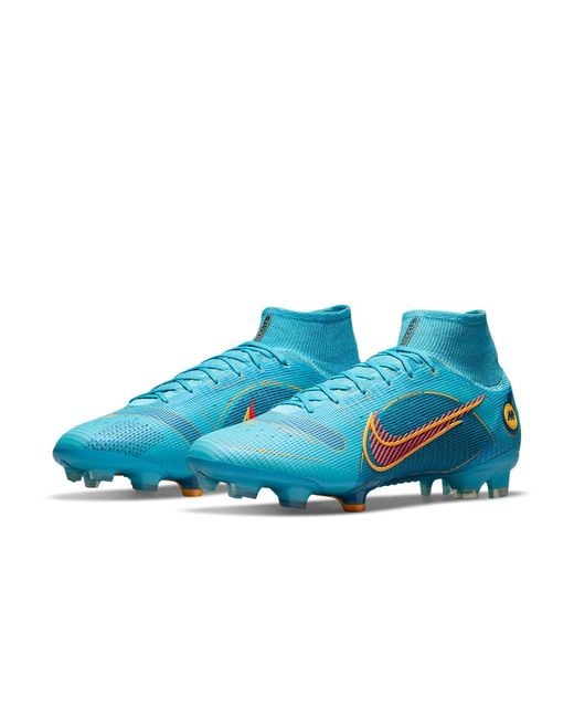 Nike Blue Mercurial Superfly 8 Elite Fg 'Chlorine Laser' for men