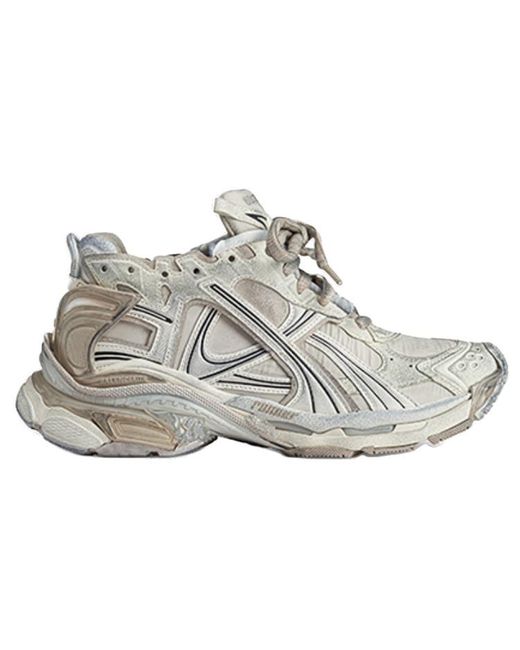Balenciaga Gray (Wmns) Runner Sneakers Nylon Suede-Like Fabric'