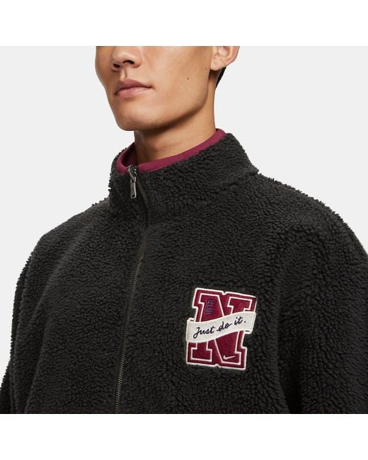 Nike Black Nsw Reversible Winter Jacket for men