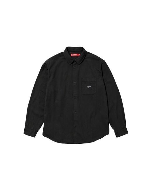 Supreme Black Flannel Shirt for men