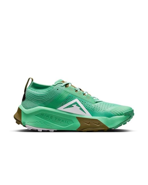 Nike Green Zoomx Zegama Trail 'Spring Flak' for men