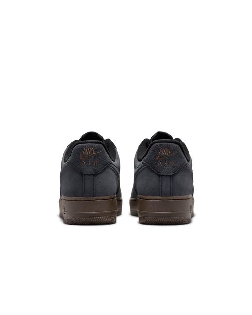 Nike Black Air Force 1 Winter Premium 'Off Noir Dark Chocolate' for men