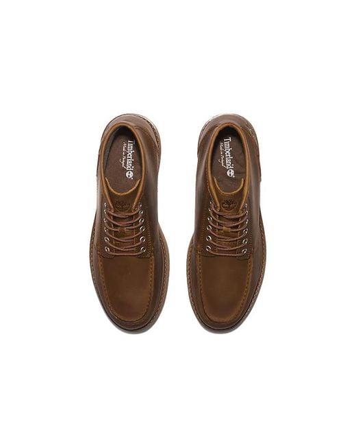 Timberland Brown Newmarket Ii Moc Toe Chukka Boots Nubuck' for men