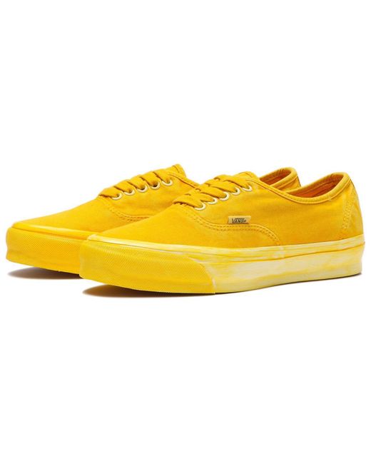 Vans Yellow Authentic Reissue 44 'Lx Dip Dye Lemon Chrome' for men