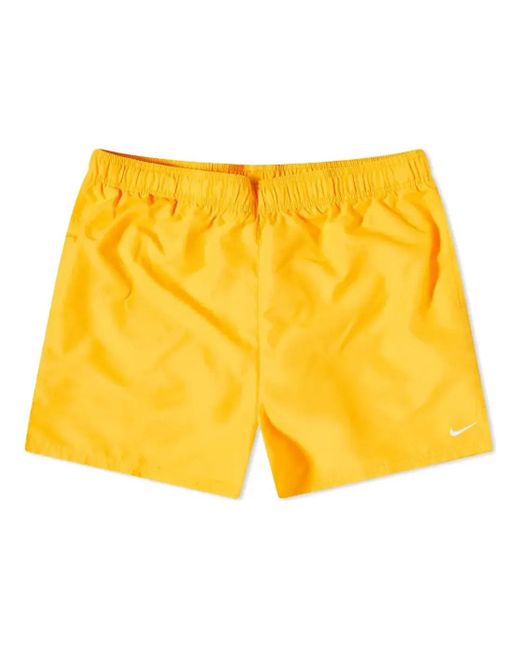 Nike Yellow Swim Essential 5" Volley Shorts 'Sundial' for men