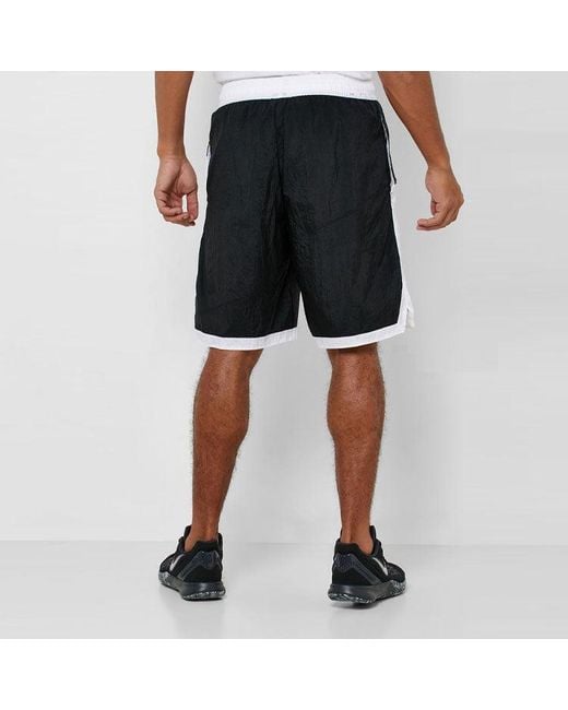 Nike Black Retro Large Logo Sports Quick Dry Shorts for men