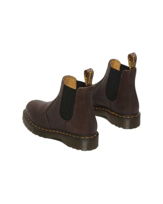 Dr. Martens Brown 2976 Bex Crazy Horse Chelsea Boots 'Dark'
