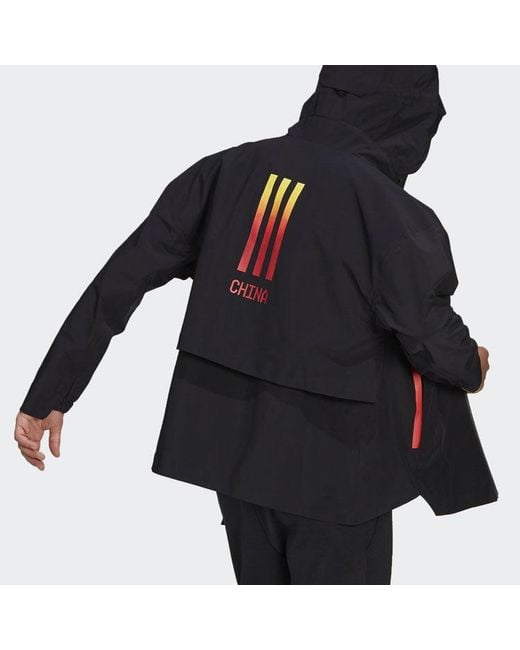 Adidas Blue Myshelter Rr Outdoor Sports Hooded Jacket for men